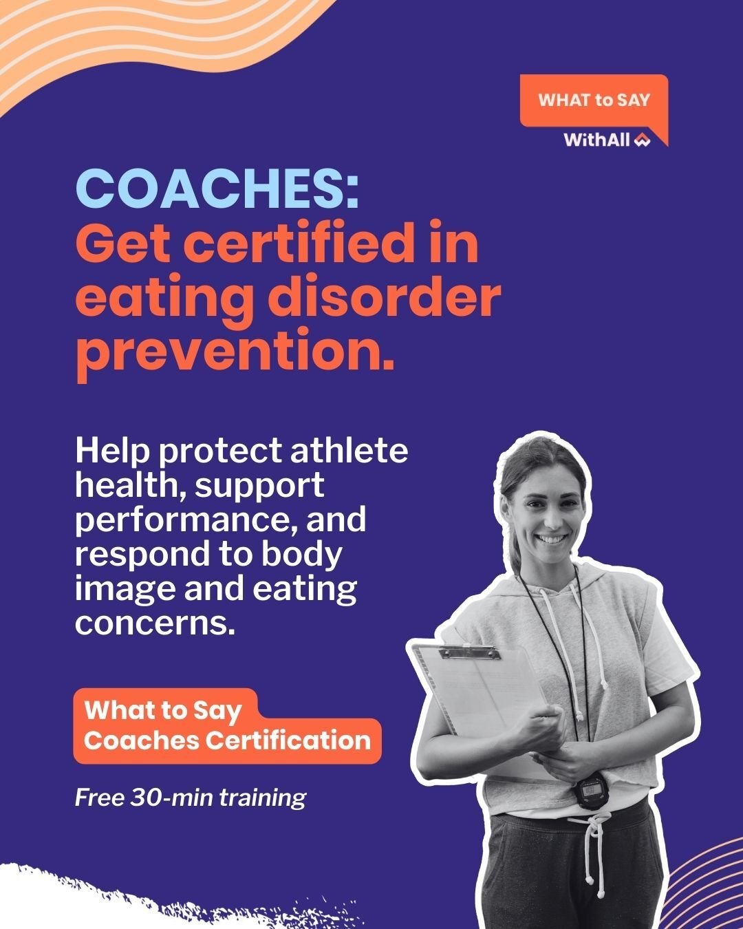 What to Say Coaches Certification Flyer